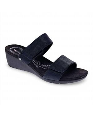 Revere Sorrento Wedge Sandal - Blue