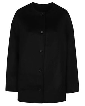 Loulou de Saison Dunne Wool Single Coat - Black