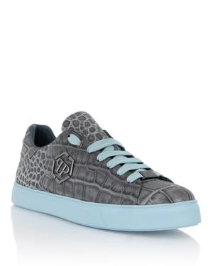 Philipp Plein Low-Top Sneakers Cocco Hexagon - Blue