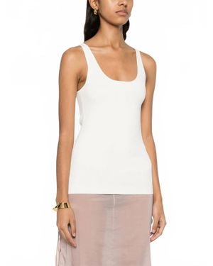 TOTEME Compact Knit Tank - White