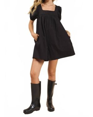 Sadie & Sage Shades On Babydoll Romper - Black