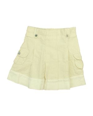 Jacadi Girls Khaki Stripe Skirt - Yellow