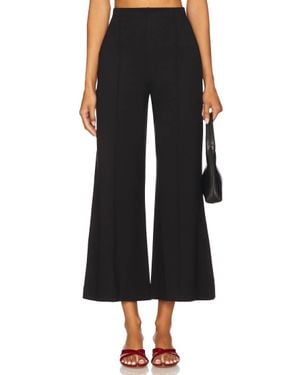 Ripley Rader Ponte Knit Wide Leg Cropped Pant - Black