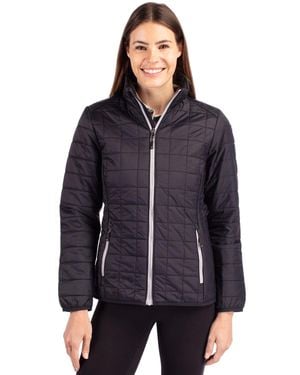 Cutter & Buck Rainier Primaloft Eco Insulated Full Zip Puffer Jacket - Blue