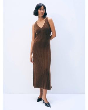 White + Warren Ribbed Midi Dress - Multicolor