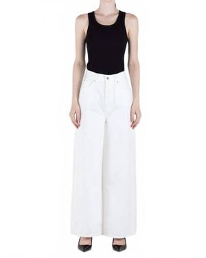 eTica Marley Ultra High Rise Baggy Jeans - White