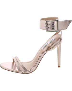 Steve Madden Desired Leather Ankle Strap - Natural