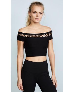 Phat Buddha The El Burgundy Crop Top Xs/S - Black
