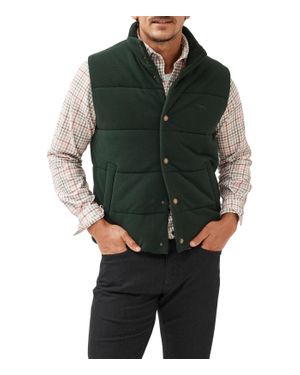 Rodd & Gunn Lake Ferry Stand Collar Vest - Green