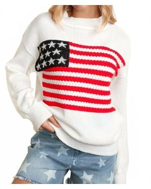 Haptics You'Re A Grand Ol Flag Sweater - Red