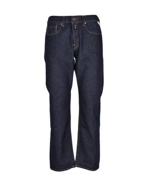 Replay Classic Straight-Leg Denim Jeans With Rigid Fit - Blue