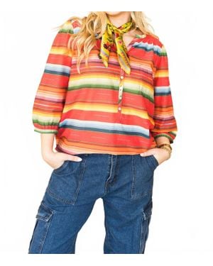 Tasha Polizzi Serape Blouse - Orange