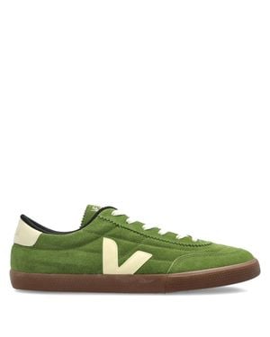 Veja Suede Panenka Low Top Sneakers - Green