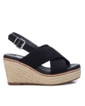 Xti Jute Wedge Sandals By - Blue
