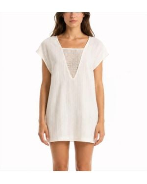 Kourbela Zero Waste Mini Dress - White