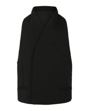 Ferragamo Double Breasted Fitted Vest - Black