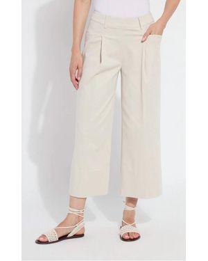 Lyssé Mirabelle Pleated Wide Palazzo Pants - Brown