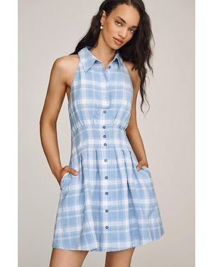 Exquise Tobie Mini Shirtdress By - Blue