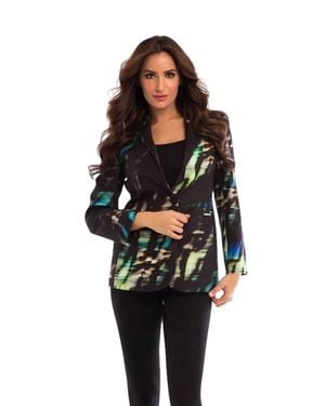 Angel Faux Suede Midnight Blazer - Black
