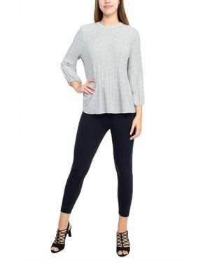 Adrianna Papell Ruched Waist Woven Top - Multicolor