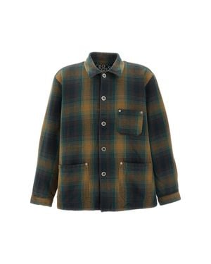 B.D. Baggies Check Cotton Utility Jacket - Green