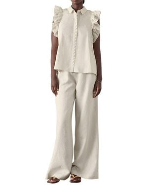 CAMILA BLANCO 2Pc Top & Pant Set - Natural