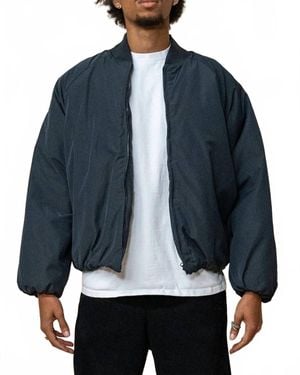 Eptm Cropped Bubble Bomber Jacket - Blue