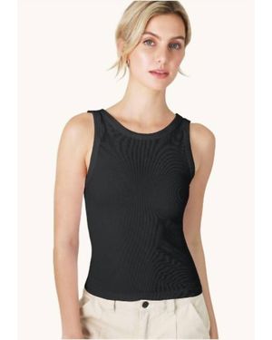 Nikibiki Reversible Ribbed Tank Top - Black