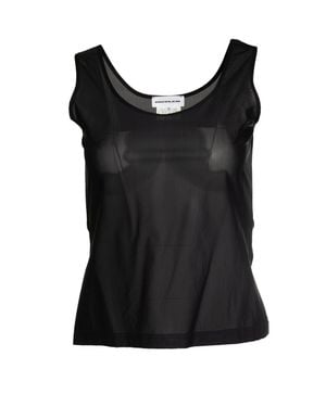 Mugler Mugler, Sheer Top - Black