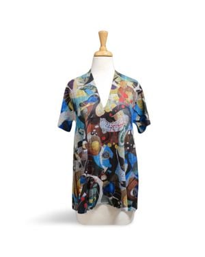 Inoa Sea Flowers Top - Blue