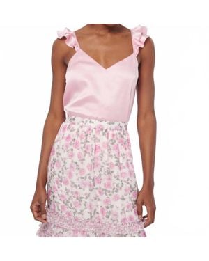 Cami NYC Cara Ruffle Strap Cami - Pink