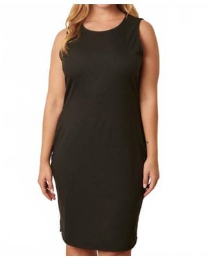 Mittoshop Rib Knit Tank Mini Dress - Black