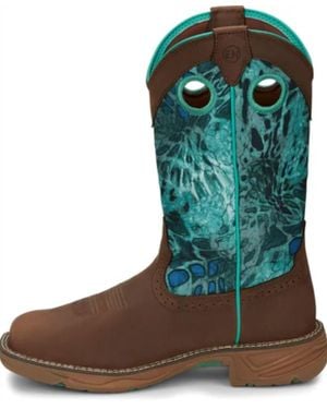 Justin Rush Typhoon Camo Boot - Green