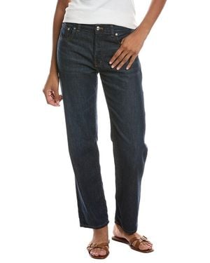 Madewell The Dean Foundry Wash Wool-Blend Easy Straight Jean - Blue