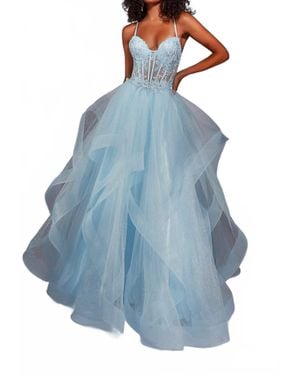 Alyce Paris Sweetheart A-Line Prom Dress - Blue