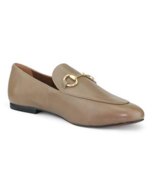 Carrano Loida Smooth Leather Loafers - Natural