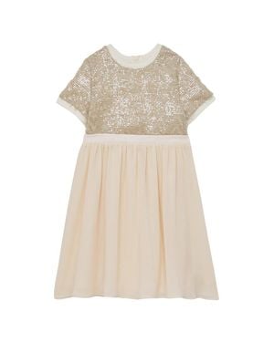 Reiss Bee Two-Fer Dress - Natural