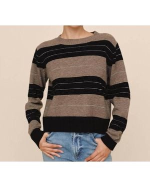 Bella Dahl Fitted Crew Sweater - Black