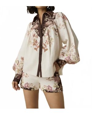 Hemant & Nandita Diza Yoke Shirt - Natural