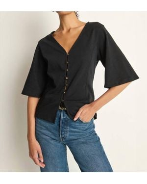 Nation Ltd Gisela Half Sleeve Top - Black