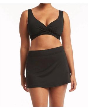 Sea Level Eco Essentials Swim Skirt - Black