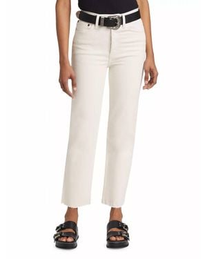 RE/DONE 70S Stove Pipe Straight Jeans - White