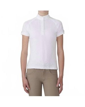 ROMFH Sparkle Short Sleeve Show Shirt - White