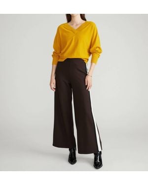 UNIVERSAL STANDARD Savvy Fine Knit Sweater Blouse - Yellow