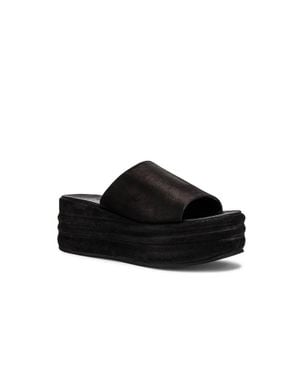 Free People Harbour Flatform Sandals - Black