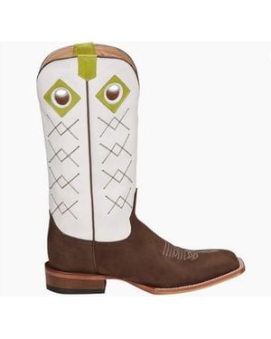 Justin Latigo Cowhide Western Boot - Brown