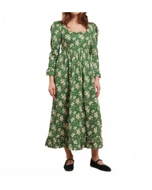 Pink City Prints Tilda Dress - Green