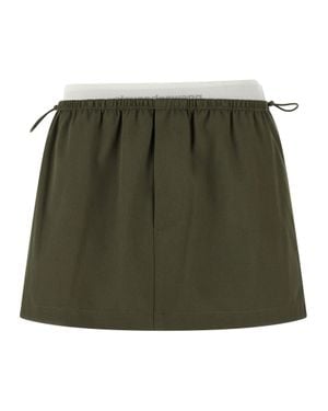 Alexander Wang Double Layer Waist Skirt - Green