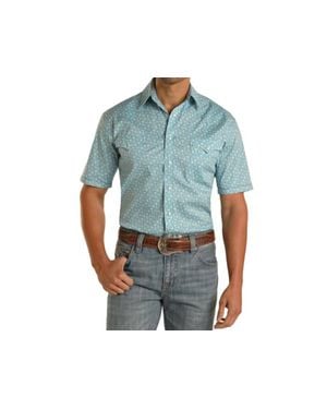 Panhandle Wyatt Rough Stock Shirt - Blue
