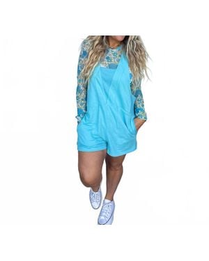 Blakeley Beach Please Romper - Blue